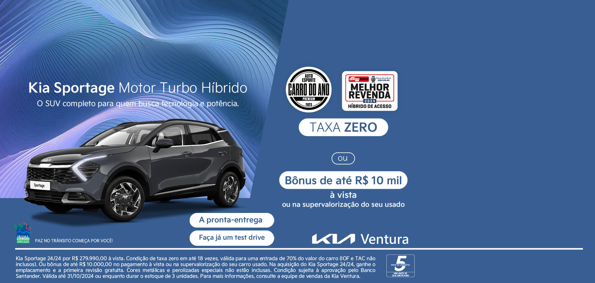 Kia - Oferta Sportage - Outubro